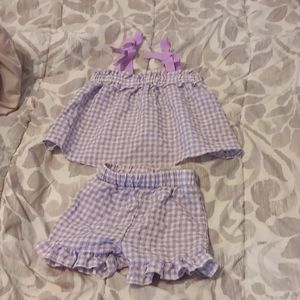 Gingham top and bottom